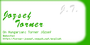 jozsef torner business card